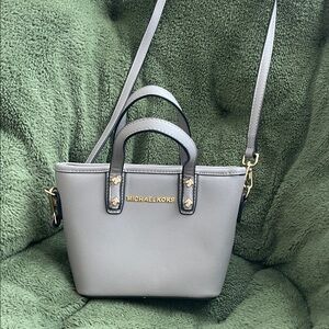 Michael Kors Elegant Gray Crossbody Bag